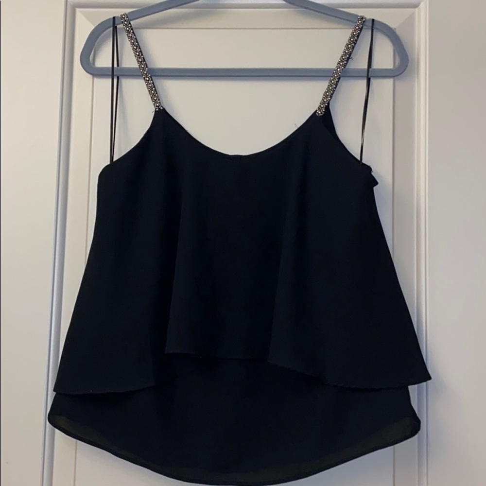 Love Mark Black Tank Top Medium